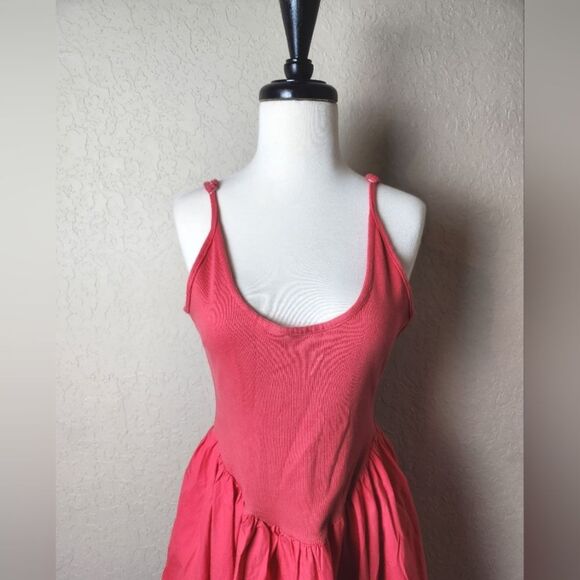 Free People Dylan Midi Dress Pink Size SP NWOT - Picture 7 of 10